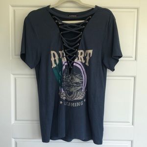 Express Deep V t-shirt
